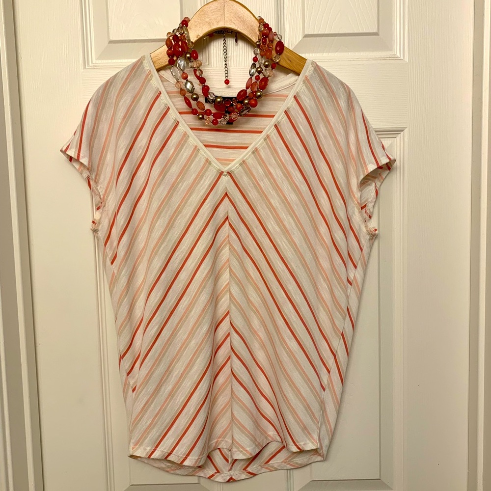 White House Black Market Jetsetter Striped Tee